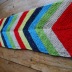 v-striped vintage scarf