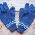 knitted man's gloves