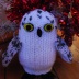 knitted snowy owl