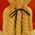 knitted hot water bottle cosy